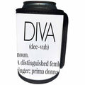3dRose BrooklynMeme Sayings - Diva - Can Cooler Bottle Wrap (cc_253712)