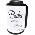 3dRose BrooklynMeme Sayings - Baba wisdom, guidance, love - Can Cooler Bottle Wrap (cc_253718)