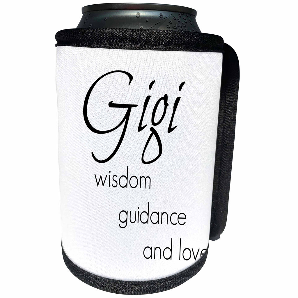 3dRose BrooklynMeme Sayings - Gigi wisdom, guidance, love - Can Cooler Bottle Wrap (cc_253719)