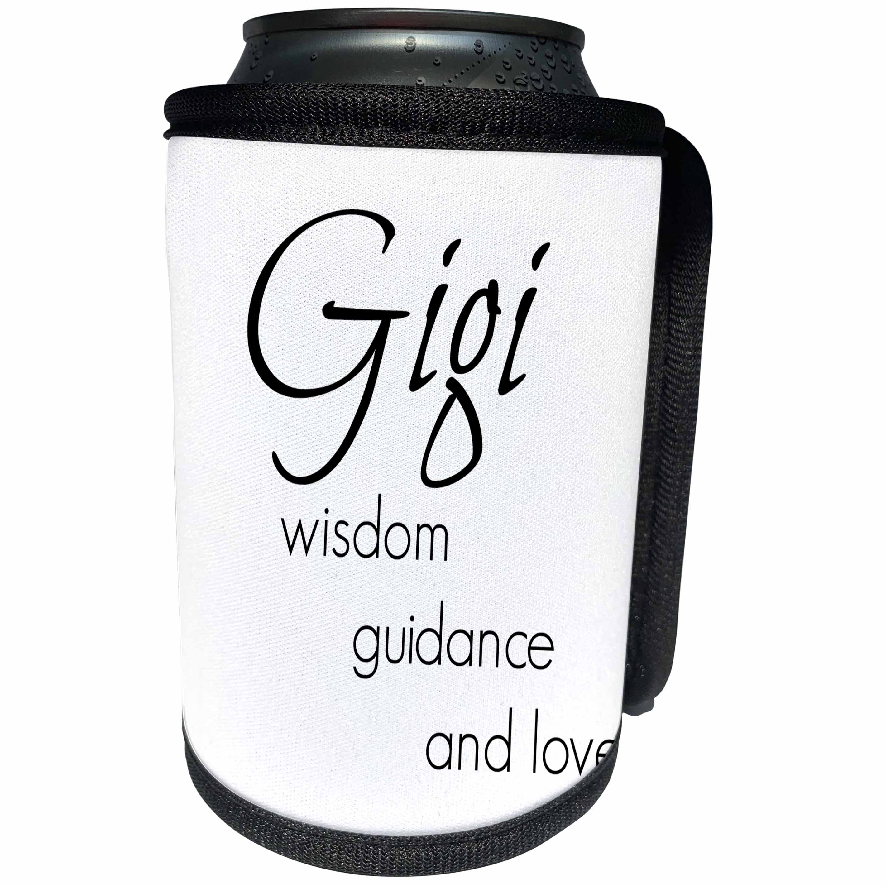 3dRose BrooklynMeme Sayings - Gigi wisdom, guidance, love - Can Cooler Bottle Wrap (cc_253719)