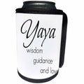 3dRose BrooklynMeme Sayings - Yaya wisdom, guidance, love - Can Cooler Bottle Wrap (cc_253720)