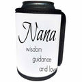 3dRose BrooklynMeme Sayings - Nana wisdom, guidance, love - Can Cooler Bottle Wrap (cc_253722)