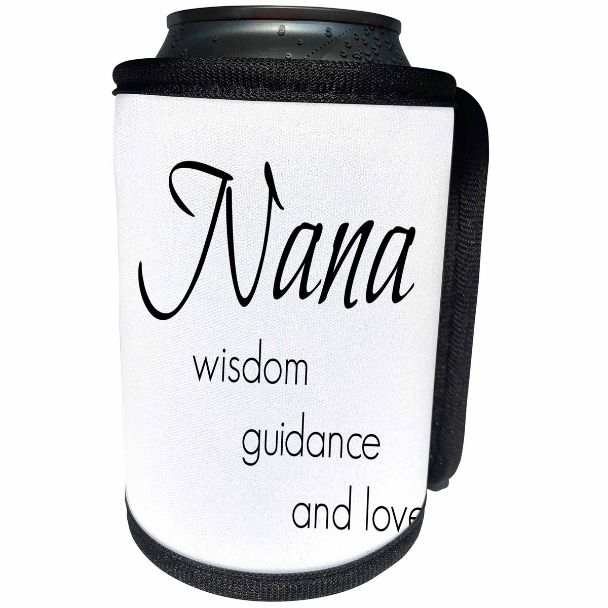 3dRose BrooklynMeme Sayings - Nana wisdom, guidance, love - Can Cooler Bottle Wrap (cc_253722)
