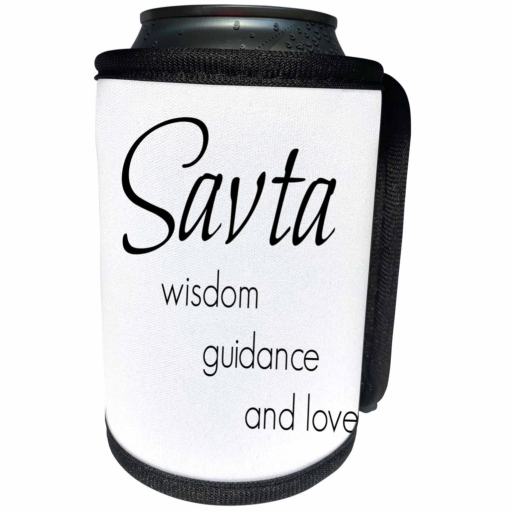 3dRose BrooklynMeme Sayings - Savta wisdom, guidance, love - Can Cooler Bottle Wrap (cc_253726)
