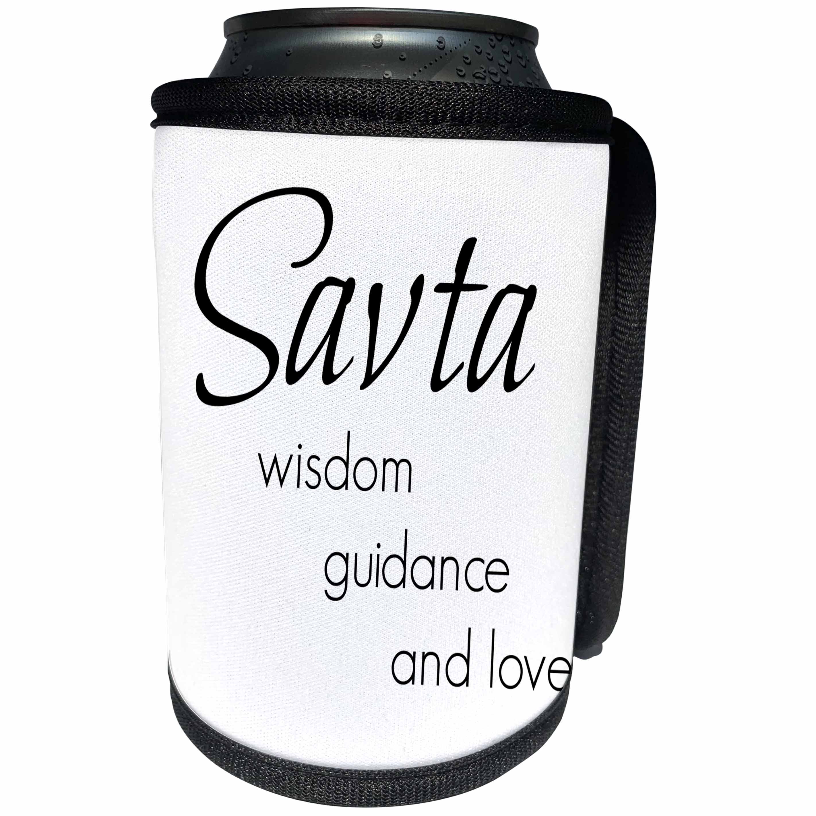 3dRose BrooklynMeme Sayings - Savta wisdom, guidance, love - Can Cooler Bottle Wrap (cc_253726)