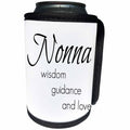 3dRose BrooklynMeme Sayings - Nonna wisdom, guidance, love - Can Cooler Bottle Wrap (cc_253728)
