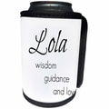 3dRose BrooklynMeme Sayings - Lola wisdom, guidance, love - Can Cooler Bottle Wrap (cc_253730)