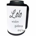 3dRose BrooklynMeme Sayings - Lolo wisdom, guidance, love - Can Cooler Bottle Wrap (cc_253731)