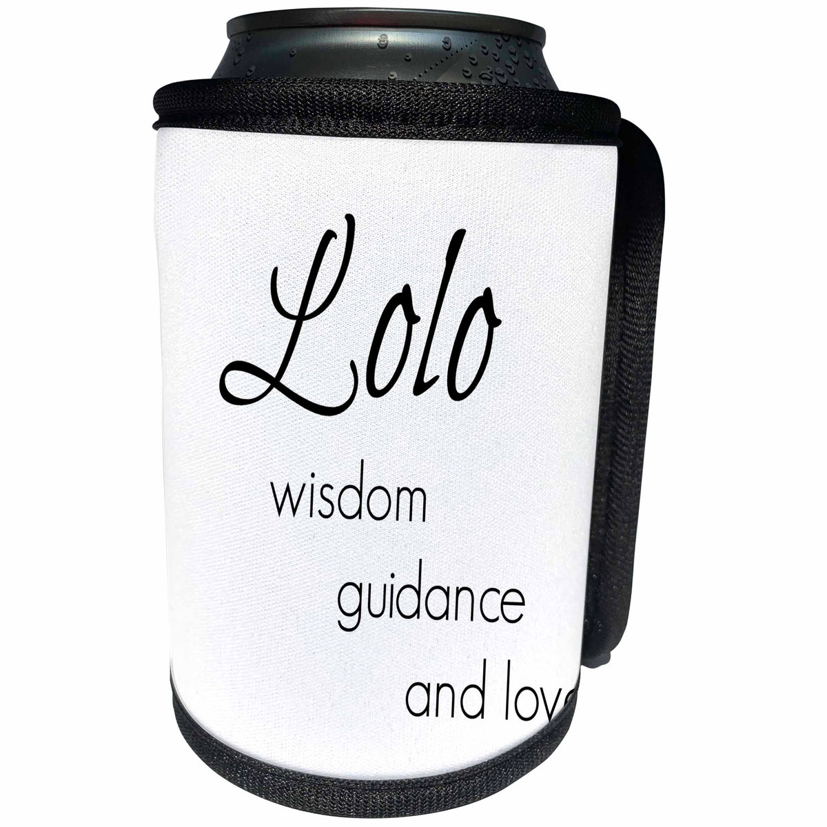 3dRose BrooklynMeme Sayings - Lolo wisdom, guidance, love - Can Cooler Bottle Wrap (cc_253731)