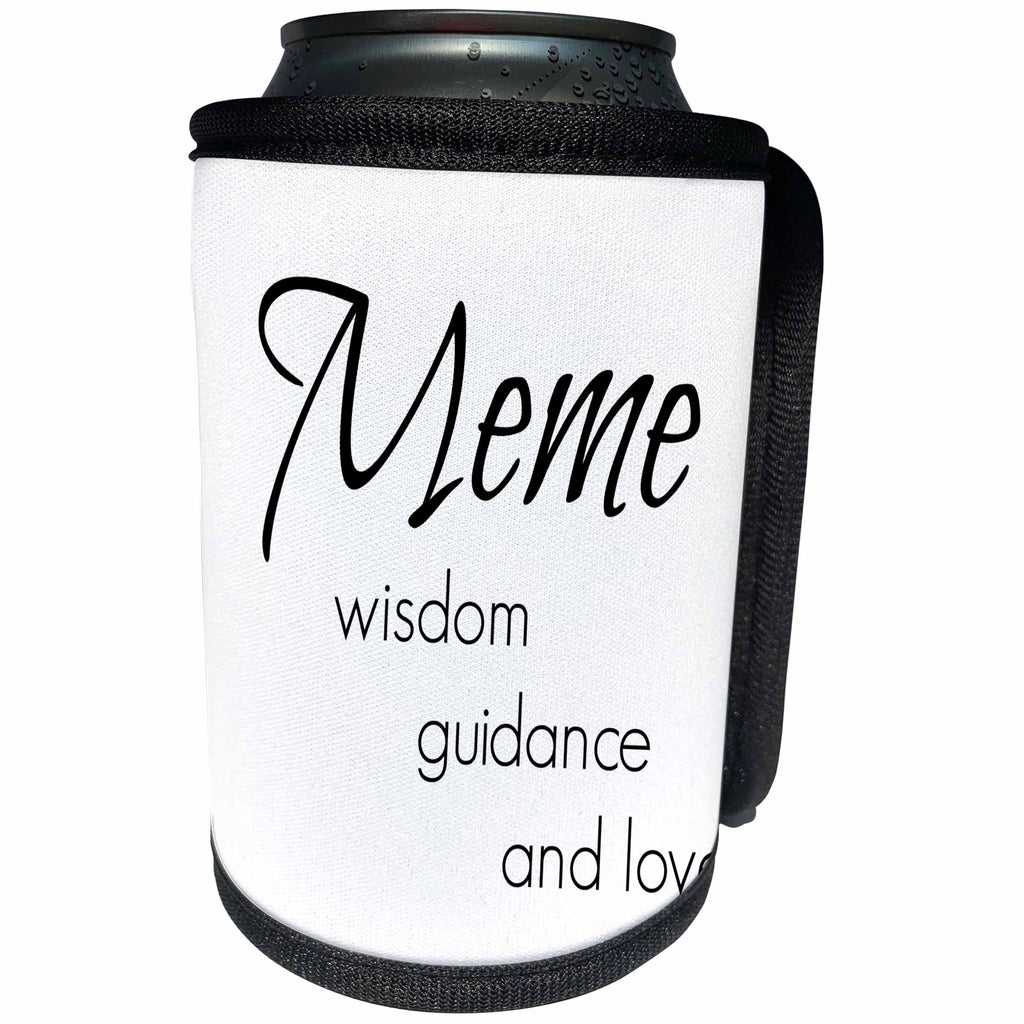 3dRose BrooklynMeme Sayings - Meme wisdom, guidance, love - Can Cooler Bottle Wrap (cc_253732)