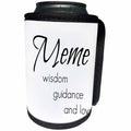 3dRose BrooklynMeme Sayings - Meme wisdom, guidance, love - Can Cooler Bottle Wrap (cc_253732)