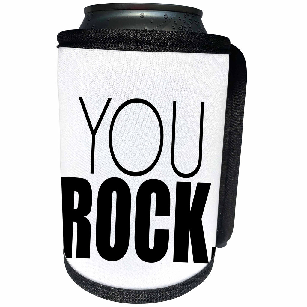 3dRose BrooklynMeme Sayings - You ROCK. - Can Cooler Bottle Wrap (cc_253741)