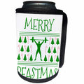 3dRose BrooklynMeme Funny Sayings - Merry Beastmas - Can Cooler Bottle Wrap (cc_253759)