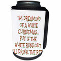 3dRose BrooklynMeme Holidays - Christmas dreaming with wine - Can Cooler Bottle Wrap (cc_253764)