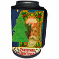 3dRose Cassie Peters Christmas - Vintage Christmas Collage - Can Cooler Bottle Wrap (cc_253769)