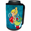 3dRose Cassie Peters Valentine - Vintage Mermaid Valentine - Can Cooler Bottle Wrap (cc_253775)