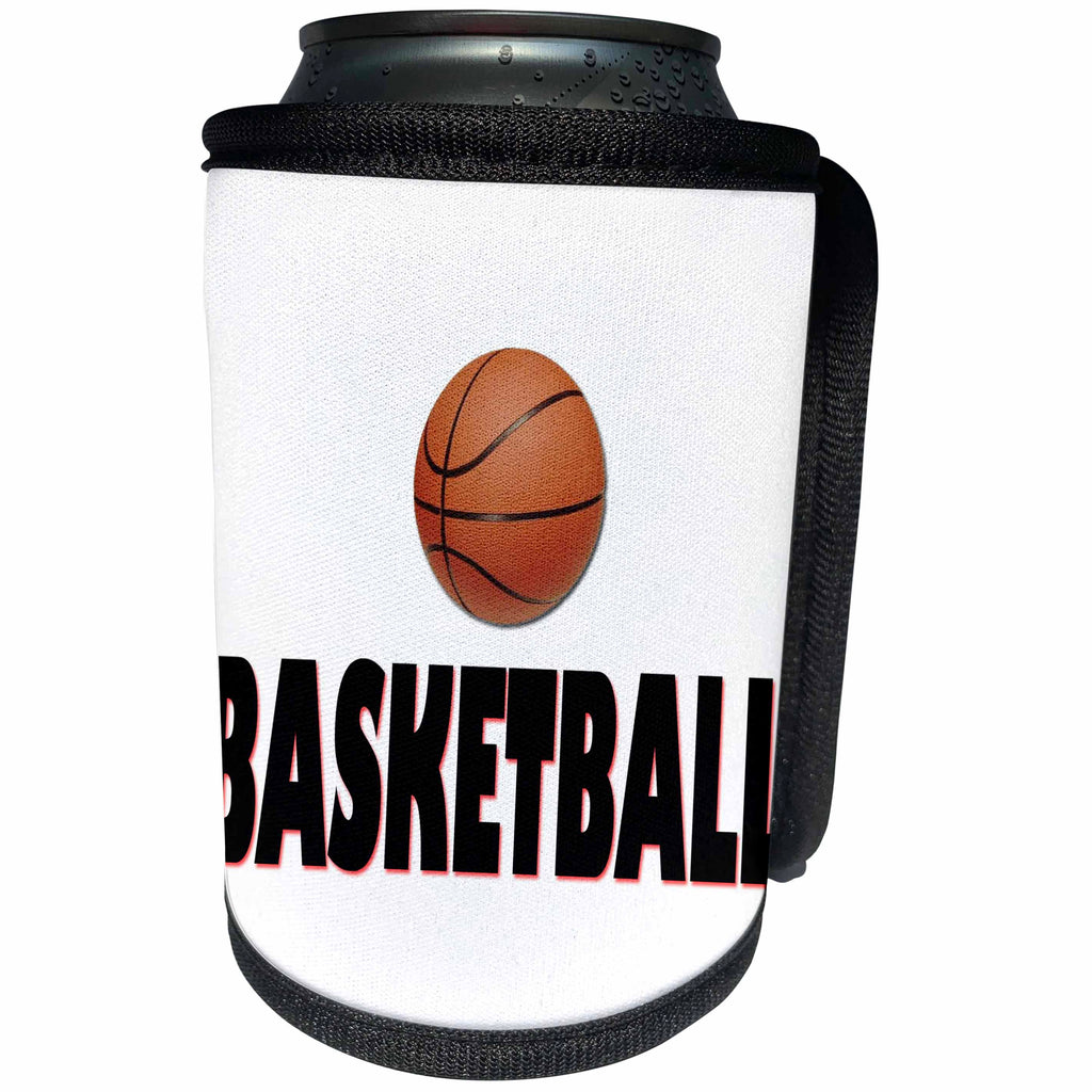 3dRose RinaPiro - Sport Quotes - Basketball. Game. Winner. - Can Cooler Bottle Wrap (cc_253805)