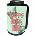 3dRose RinaPiro - Birthday Quotes - Happy Birthday Mom. Butterflies. - Can Cooler Bottle Wrap (cc_253807)
