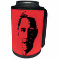 3dRose RinaPiro - Political Quotes - USA President Barack Obama. Red background. - Can Cooler Bottle Wrap (cc_253816)