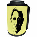 3dRose RinaPiro - Political Quotes - USA President Barack Obama. Yellow background. - Can Cooler Bottle Wrap (cc_253820)