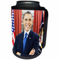 3dRose RinaPiro - Political Quotes - USA President Barack Obama. White House. - Can Cooler Bottle Wrap (cc_253822)