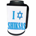 3dRose RinaPiro - Jewish Quotes - I love Shiksas. Funny saying. - Can Cooler Bottle Wrap (cc_253825)