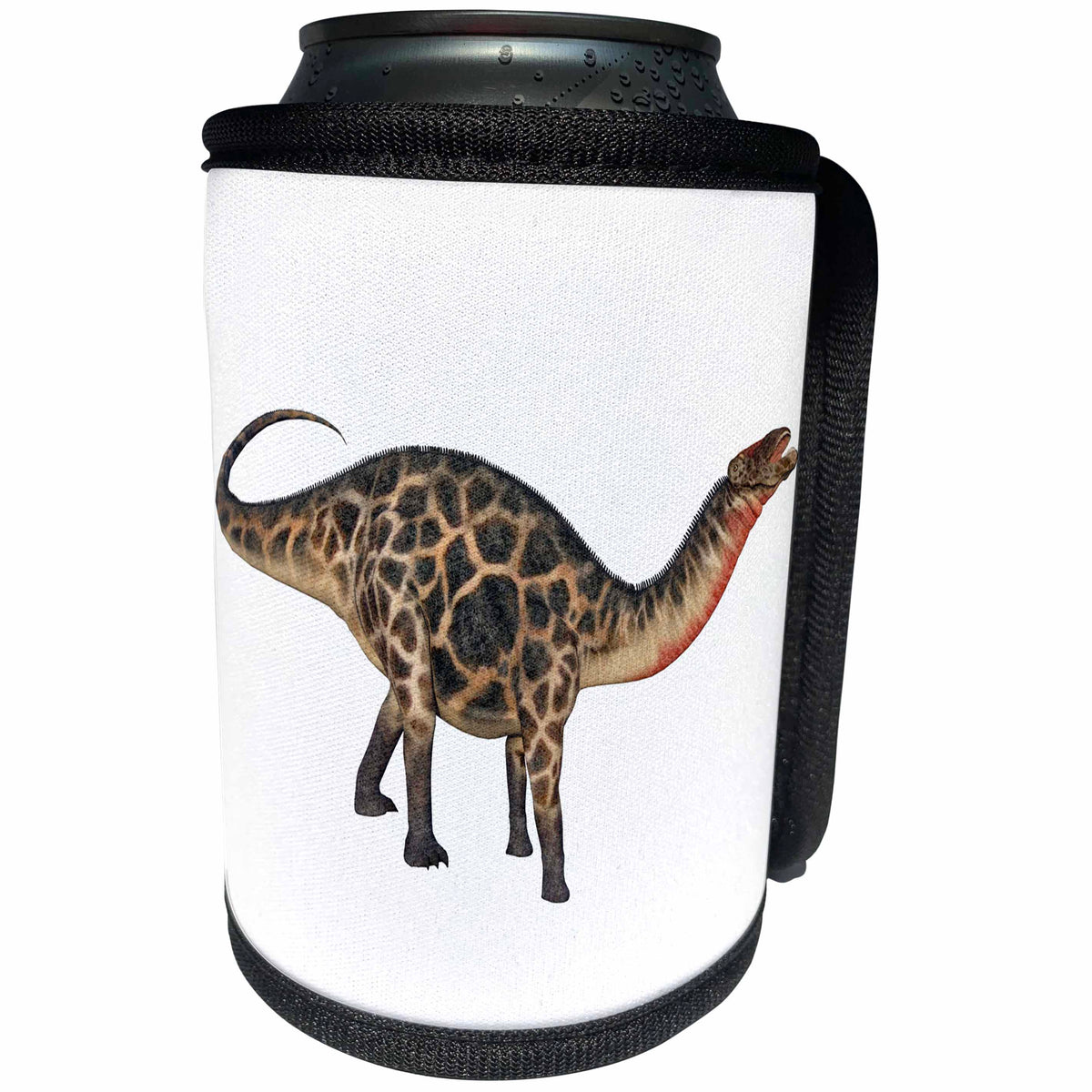 3dRose Boehm Graphics Dinosaur - Dicraeosaurus Walking and Calling - Can Cooler Bottle Wrap (cc_253980)