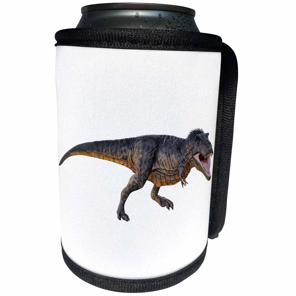 3dRose Boehm Graphics Dinosaur - Tyrannosaurus Rex with Yellow Markings - Can Cooler Bottle Wrap (cc_253987)