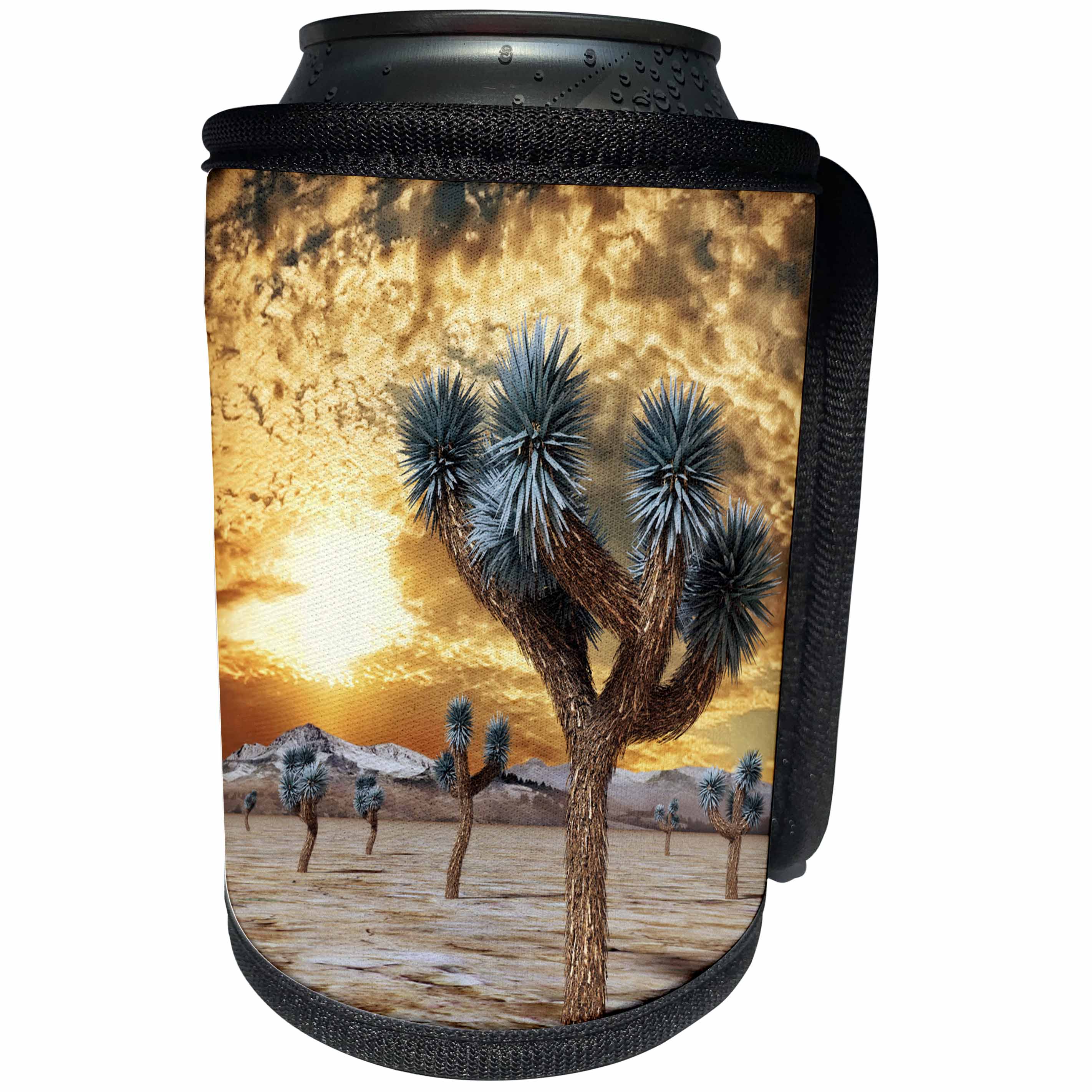 3dRose Boehm Graphics National Park - Joshua Tree Sunset - Can Cooler Bottle Wrap (cc_253998)