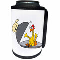 3dRose All Smiles Art Funny - Funny Rubber Chicken being Served for Dinner - Can Cooler Bottle Wrap (cc_254013)