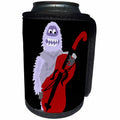 3dRose All Smiles Art Music - Funny Abominable Snowman Playing Cello - Can Cooler Bottle Wrap (cc_254023)