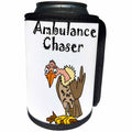 3dRose All Smiles Art Birds - Funny Buzzard or Vulture with text saying Ambulance Chaser - Can Cooler Bottle Wrap (cc_254038)