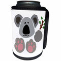 3dRose All Smiles Art Animals - Funny Cute Koala Bear Abstract Art - Can Cooler Bottle Wrap (cc_254039)