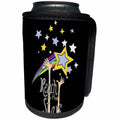3dRose All Smiles Art Inspiration - Fun Artistic Reach for the Stars Abstract with Hands Reaching - Can Cooler Bottle Wrap (cc_254062)