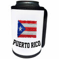 3dRose Carsten Reisinger - Illustrations - Puerto Rico distressed flag on brick wall - Can Cooler Bottle Wrap (cc_254081)
