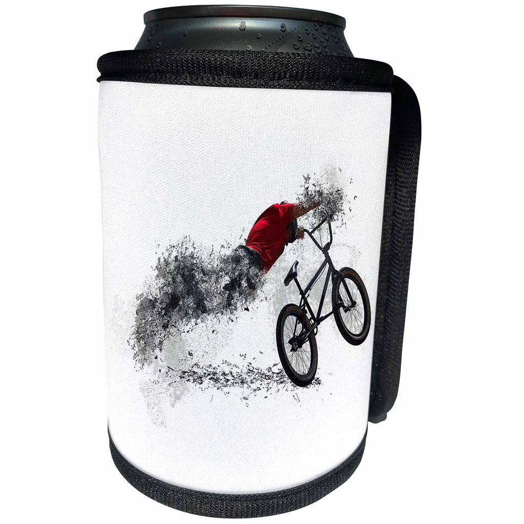 3dRose Sven Herkenrath Sport - Fantasy Bike Sport with Sportly Men BMX Biker - Can Cooler Bottle Wrap (cc_254100)
