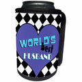 3dRose Janna Salak Designs World s Best - Worlds Best Husband - Can Cooler Bottle Wrap (cc_25412)