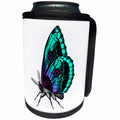 3dRose Sven Herkenrath Animal - Colorful Butterfly Drawing Design Illustration Animal Nature Wildlife - Can Cooler Bottle Wrap (cc_254341)