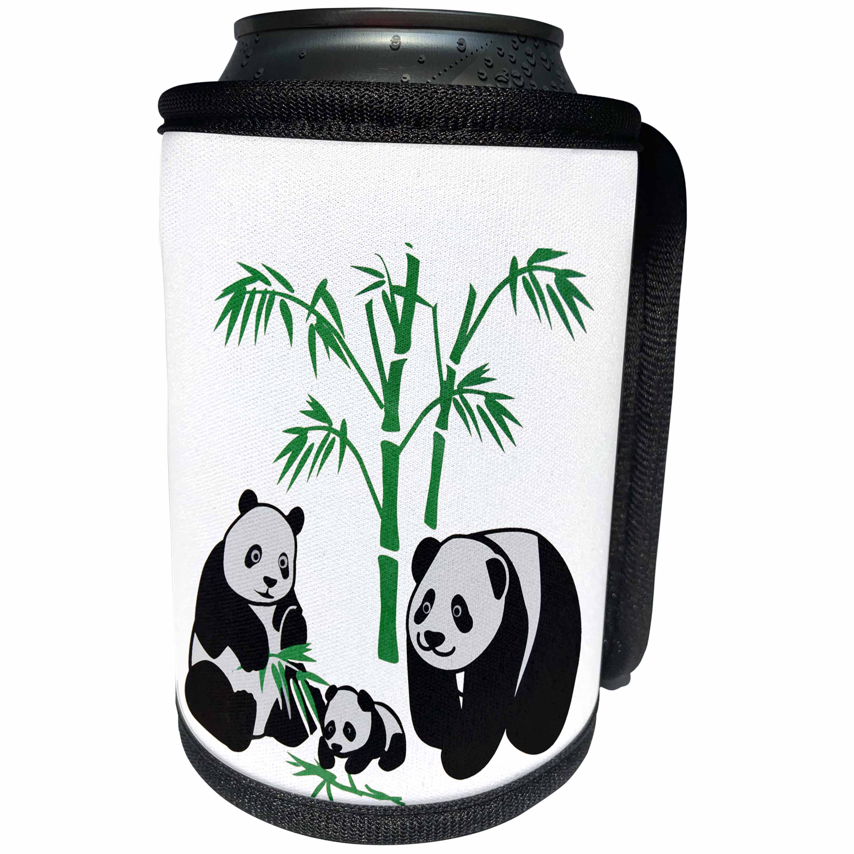 3dRose Sven Herkenrath Animal - Colorful Illustration Parrot Splash Abstract Wild Design Art Animal Nature - Can Cooler Bottle Wrap (cc_254375)