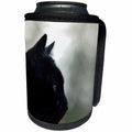 3dRose Beverly Turner Cat Photography - Black Cat Profile - Can Cooler Bottle Wrap (cc_254459)