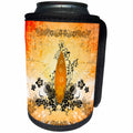 3dRose Heike Köhnen Design Sport - Sport surfboard with turtles and flowers - Can Cooler Bottle Wrap (cc_254576)