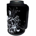 3dRose Heike Köhnen Design Decorative - Wonderful floral design with birds - Can Cooler Bottle Wrap (cc_254585)