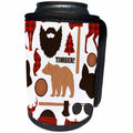 3dRose Janna Salak Designs Prints and Patterns - Lumberjack Design - Can Cooler Bottle Wrap (cc_254589)