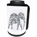 3dRose Janna Salak Designs Mandala Animals - Mandala Elephant - Can Cooler Bottle Wrap (cc_254594)