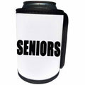 3dRose EvaDane - Quotes - Seniors Black - Can Cooler Bottle Wrap (cc_254600)