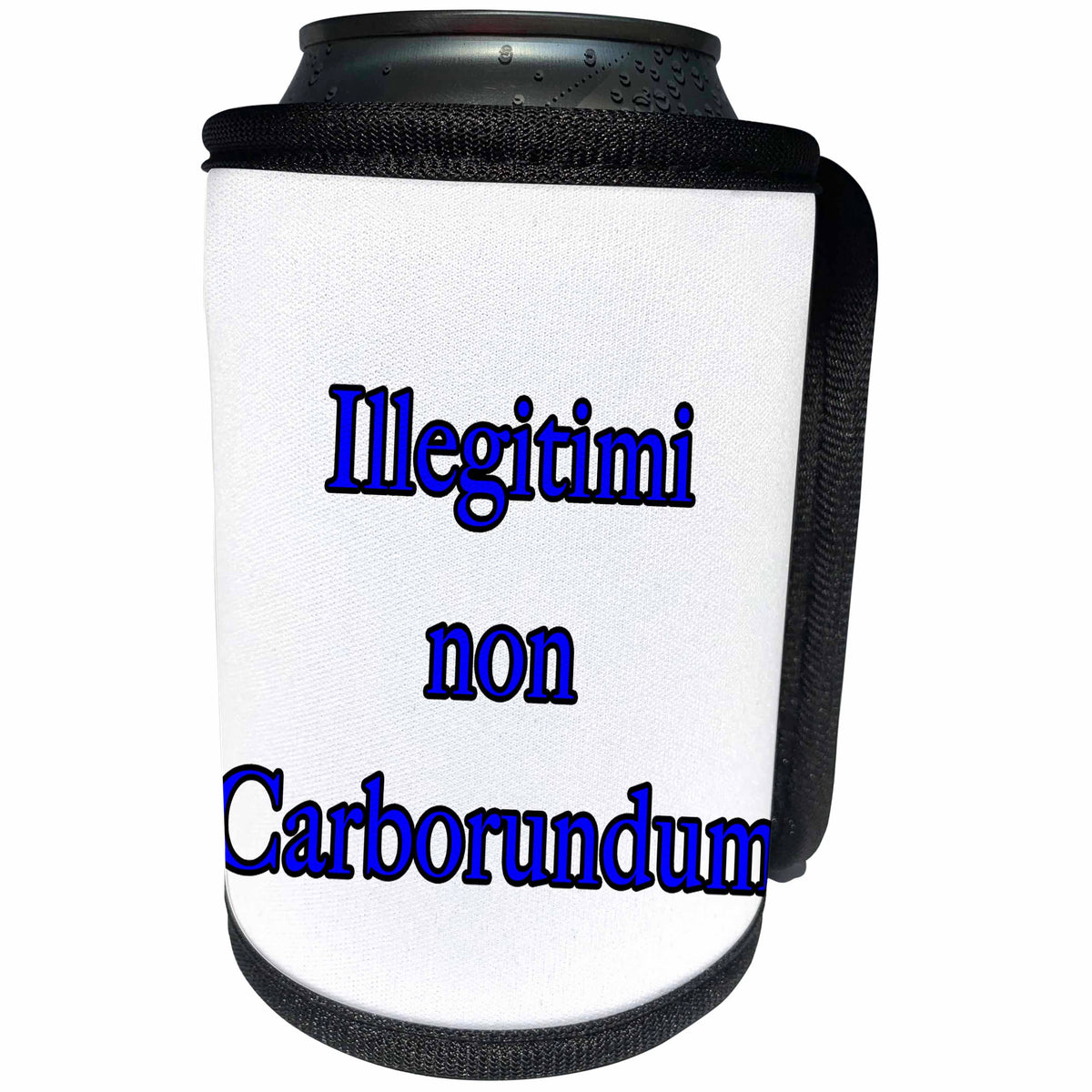 3dRose EvaDane - Quotes - Illegitimi Non Carborundum Blue - Can Cooler Bottle Wrap (cc_254609)