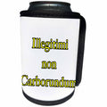 3dRose EvaDane - Quotes - Illegitimi Non Carborundum Yellow - Can Cooler Bottle Wrap (cc_254610)