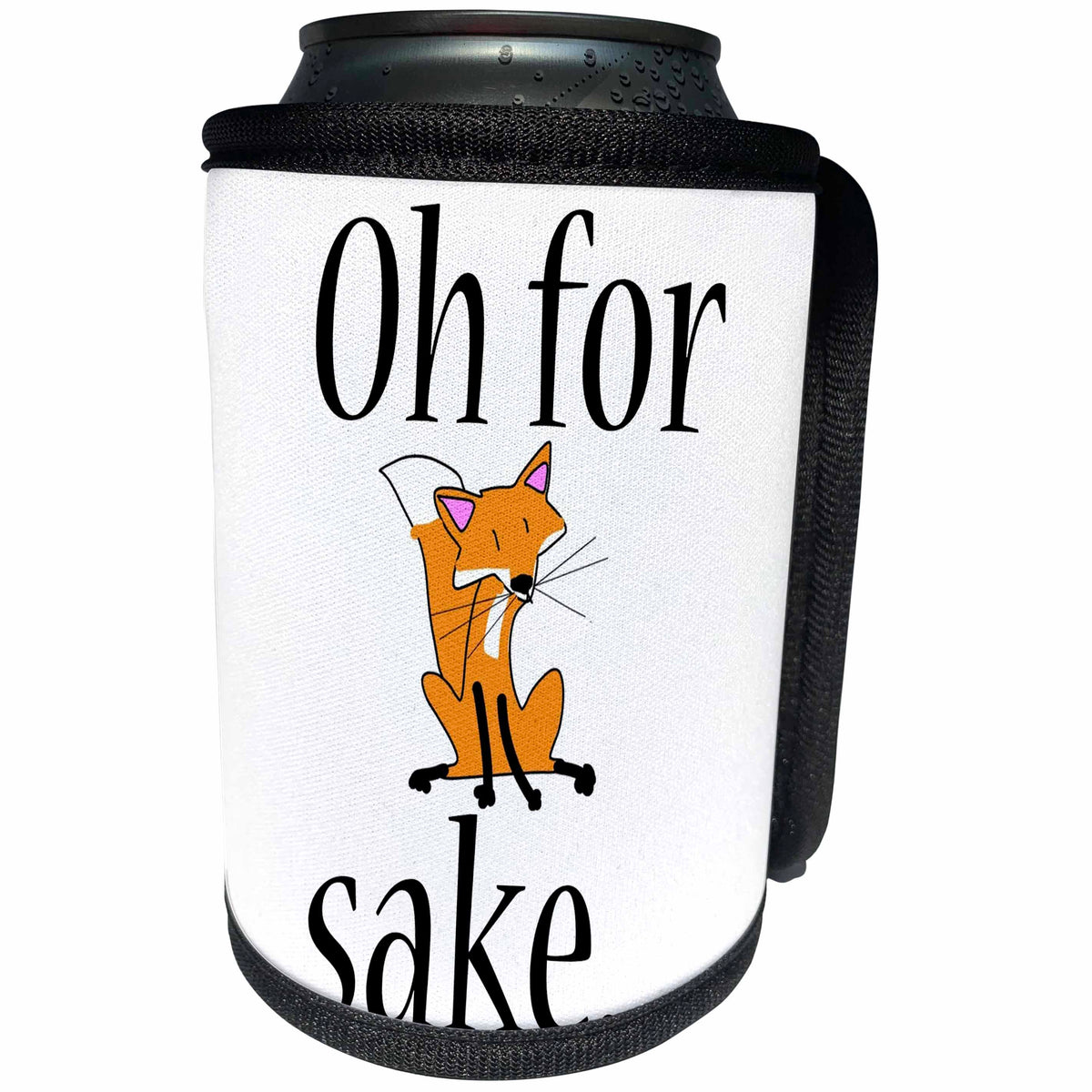 3dRose EvaDane - Quotes - Oh For Fox Sake - Can Cooler Bottle Wrap (cc_254615)