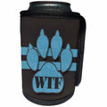 3dRose Doreen Erhardt Social Media - Social Text Message of WTF for the Dog Loving Pet Owner - Can Cooler Bottle Wrap (cc_254738)