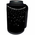 3dRose Anne Marie Baugh - Jewel and Sparkle - Faux Diamond Strand and Falling Diamonds - Can Cooler Bottle Wrap (cc_254789)